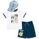 thumbnail image 1 of Camiseta Outfit Bluey Family para niños pequeños, pantalones cortos y gorra de 7 a 8 años, 1 of 7