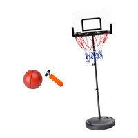 Ioensy - Aro De Baloncesto Con Stand Establecido Juego Familiar De Altura De Juguete Interactiva Ajustable 118 Cm
