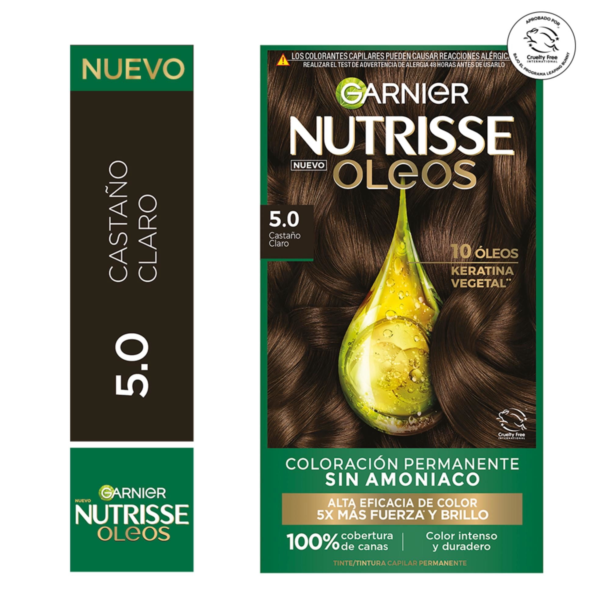 tinte Capilar Nutrisse Oleos 5.0 Castaño Claro