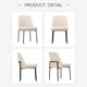 thumbnail image 2 of Juego de 6 sillas de comedor COLAMY tapizadas en tela beige con patas de metal, 2 of 3