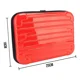 thumbnail image 3 of Organizador Maletin Compartimientos Herramientas De Barbería Rojo, 3 of 3