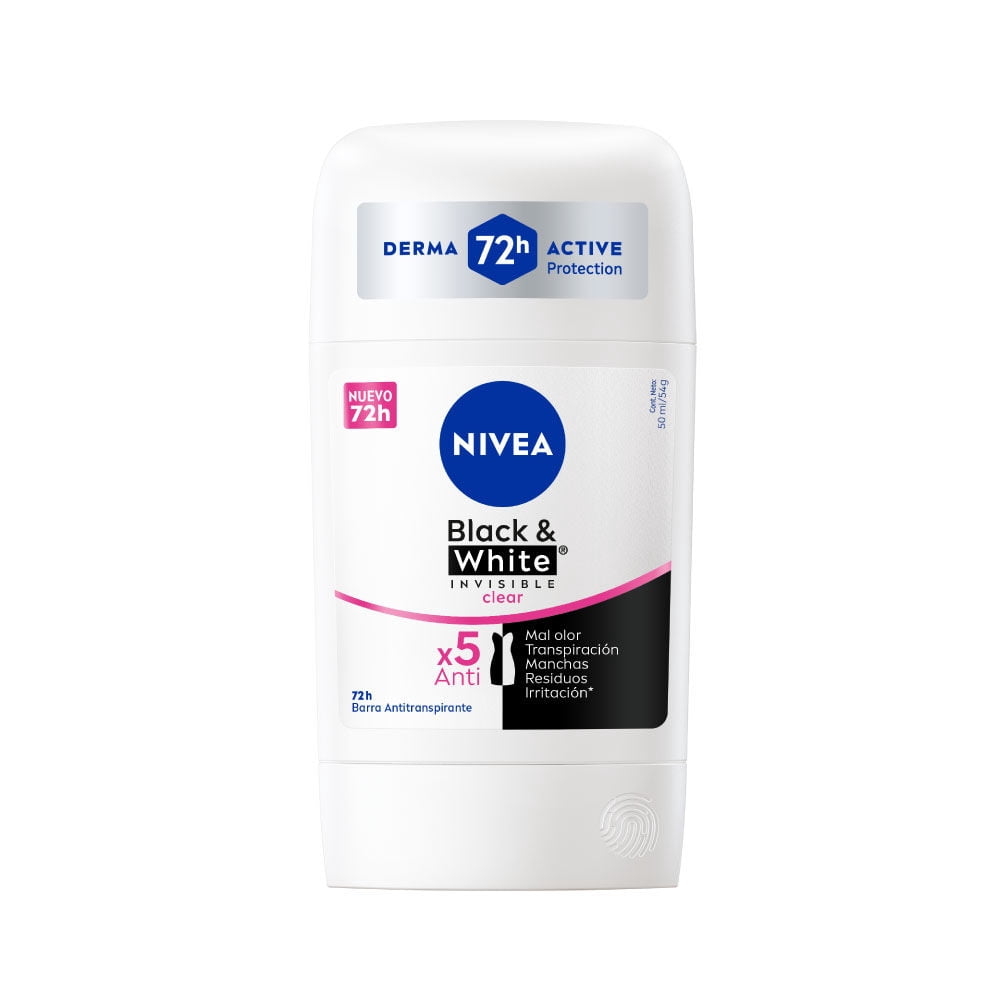 Desodorante Stick Nivea Black & White Clear
