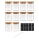 thumbnail image 2 of 10 Tarros De Almacenamiento De Alimentos, Tarro De Vidrio Transparente Para Azúcar, Té Floreciente, Especias, 2 of 5