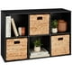 thumbnail image 2 of Mueble Organizador Pasco Negro | Con Canastos de Mimbre negro, 2 of 4