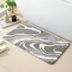 thumbnail image 1 of suxuMhao Tapetes de Baño, Tapete de Baño con Patrón Ondulado Gris y Blanco, Tapete de Piso Minimalista Suave Absorbente Antideslizante, 15.7 X 23.6 Inch 1 Pack, Tapete de Poliéster Lavable para, 1 of 2