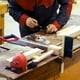 thumbnail image 2 of Sharp Multi-angle Miter Scissors: 45°-135° Adjustable, Safety Lock, Hardened Blades - Perfect for Cutting Plastic PVC & Molding Trim!, 2 of 4