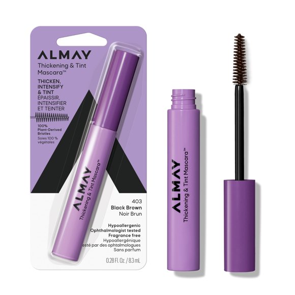 Máscara Almay Thickening & Tint 403 Black Brown 8 ml
