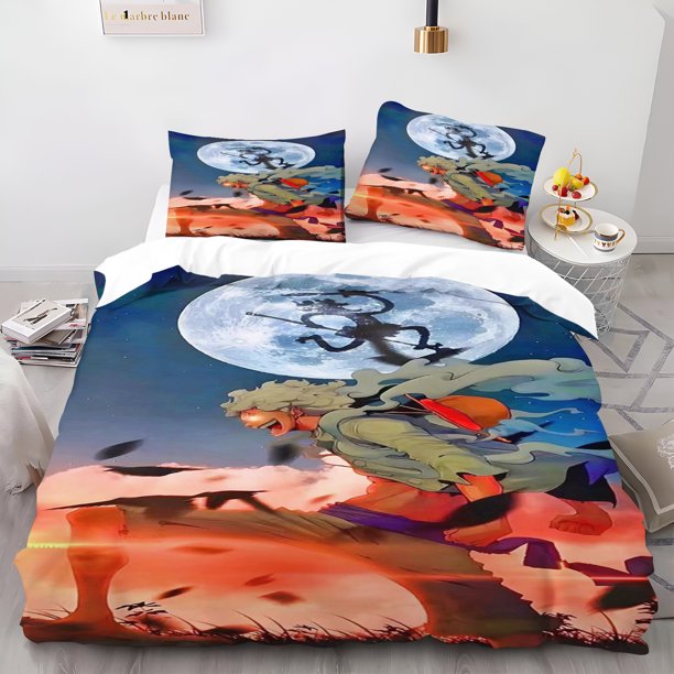 Cartoon Monkey D Luffy Duvet Cover Gear 5 One Piece Printed Children 3-Piece Set Comforter Bedding Sets King Queen Size
