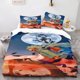 thumbnail image 1 of Cartoon Monkey D Luffy Duvet Cover Gear 5 One Piece Printed Children 3-Piece Set Comforter Bedding Sets King Queen Size, 1 of 5