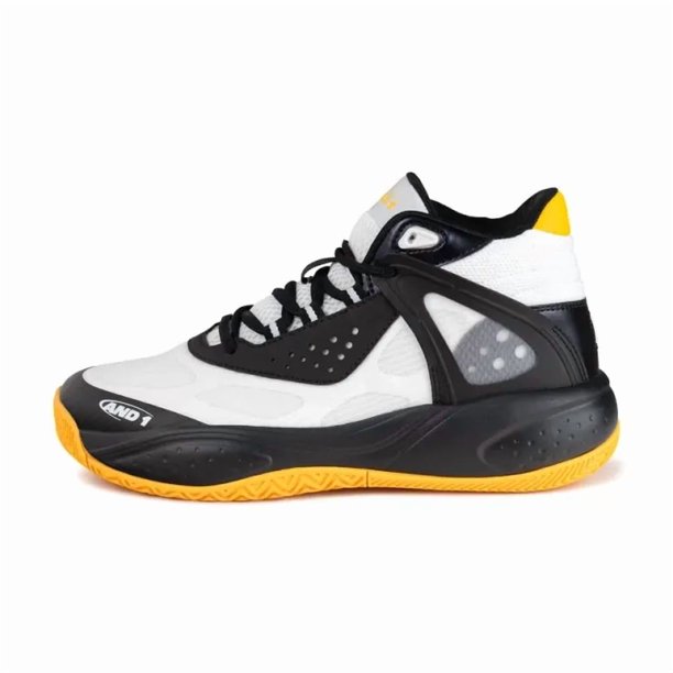 Zapatilla Basketball Hombre Revel Mid Blanco Negro AND1