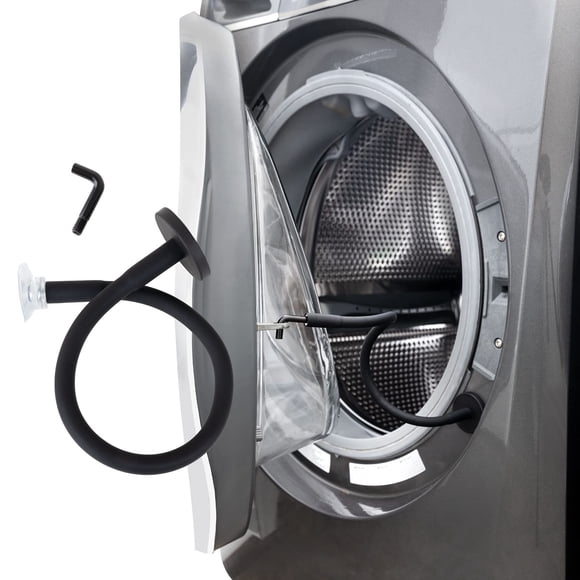 Soporte de puerta para lavadora con carga frontal MYMOON HOME, flexible, negro