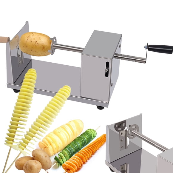 Cortador manual de papas en espiral Hoqqf Tornado Curly Fry