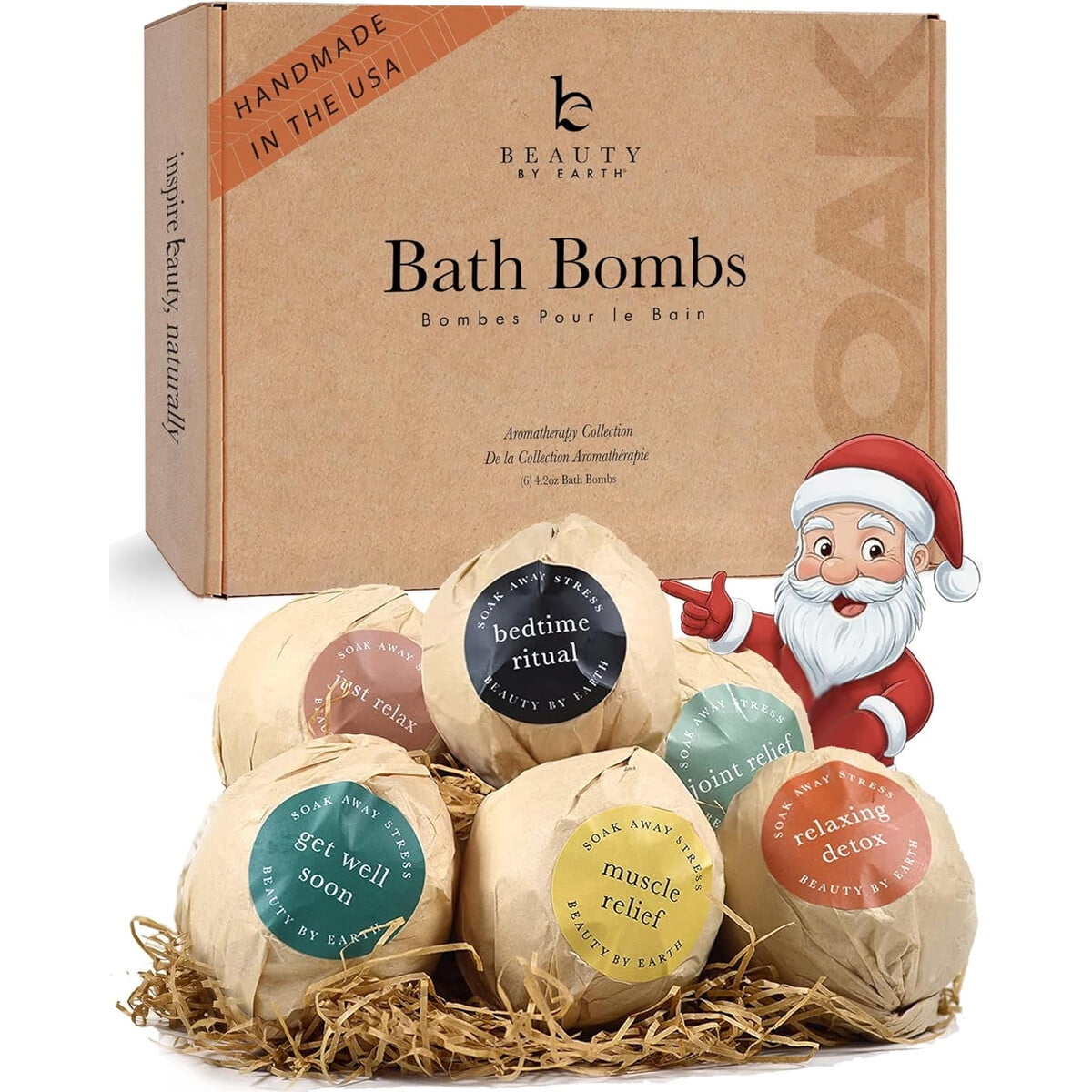 Beauty By Earth - Set Bombas De Baño Naturales 6 Unidades