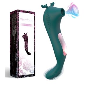 Atlas - Vibrador Con Succionador Y Punto G Verde