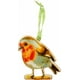 thumbnail image 3 of Bello colgante pajarito de metal  con cinta de satin, 3 of 4