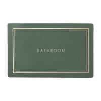Bothyi - Alfombrilla De Baño Con Respaldo De Goma Alfombra De Baño Absorbente De Agua Para Ducha Baño Verde Medio