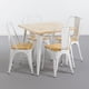 thumbnail image 2 of Mesa Tolix Blanco 80x80, Mueble, Terraza, 2 of 2