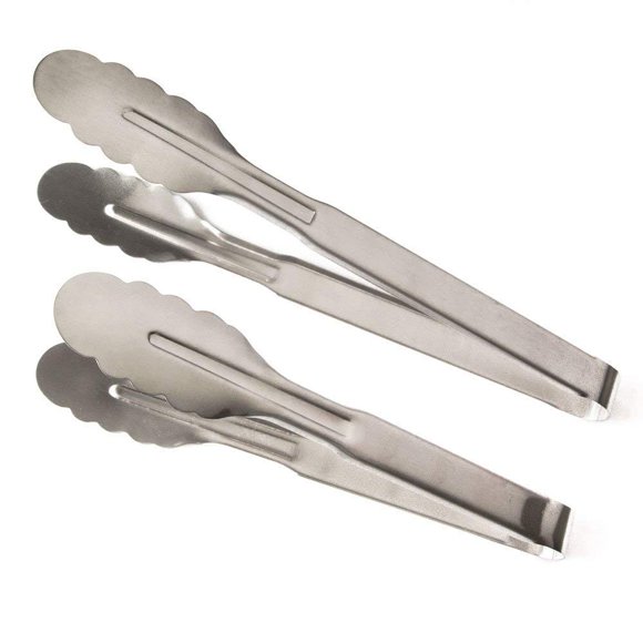 Juego de pinzas de cocina Ergode de acero inoxidable de 2 piezas