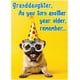 thumbnail image 1 of Tarjeta de felicitación Glory To Dog para nieta – Pug de 13 cm, 1 of 9