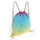 thumbnail image 2 of Mochila con cordón reflectante para gimnasio, natación deportiva, ciclismo, azul cielo, 2 of 5