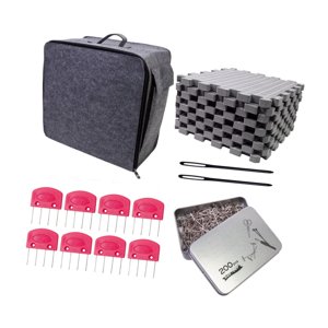 Magideal - Tapetes De Bloqueo Para Tejer, Tablas De Bloqueo Reutilizables De Espuma Resistente, Para Proyectos De Crochet, Húmedos Y Con , Regalo Para Princ Estera De 9 Piezas