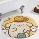thumbnail image 5 of Pompompurin Alfombra Redonda de Felpa Coral, Antideslizante, No Desprende Pelusas, Lavable y Duradera para Salón, Dormitorio y Habitación de Niños 60cm, 5 of 6