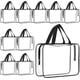 thumbnail image 1 of 10 Pack Large Transparente Cosmético Bolsas con Mango Bolsas de Aseo de Plástico con Cremallera Viaje Maquillaje Oganizer Waterprode Tote Bags Stoage Purse Bulk Mujeres Hombres, Wok, Beach, Travelling, 1 of 6