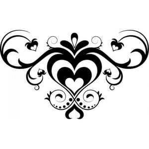 Rienda Libre Graphics - Decomural Heart Shaped Headboard Design Ws-18283