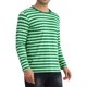 thumbnail image 4 of INSPIRE CHIC Camisetas de Hombre de Manga Larga con Cuello Redondo a Rayas 2XL Verde Blanco, 4 of 6