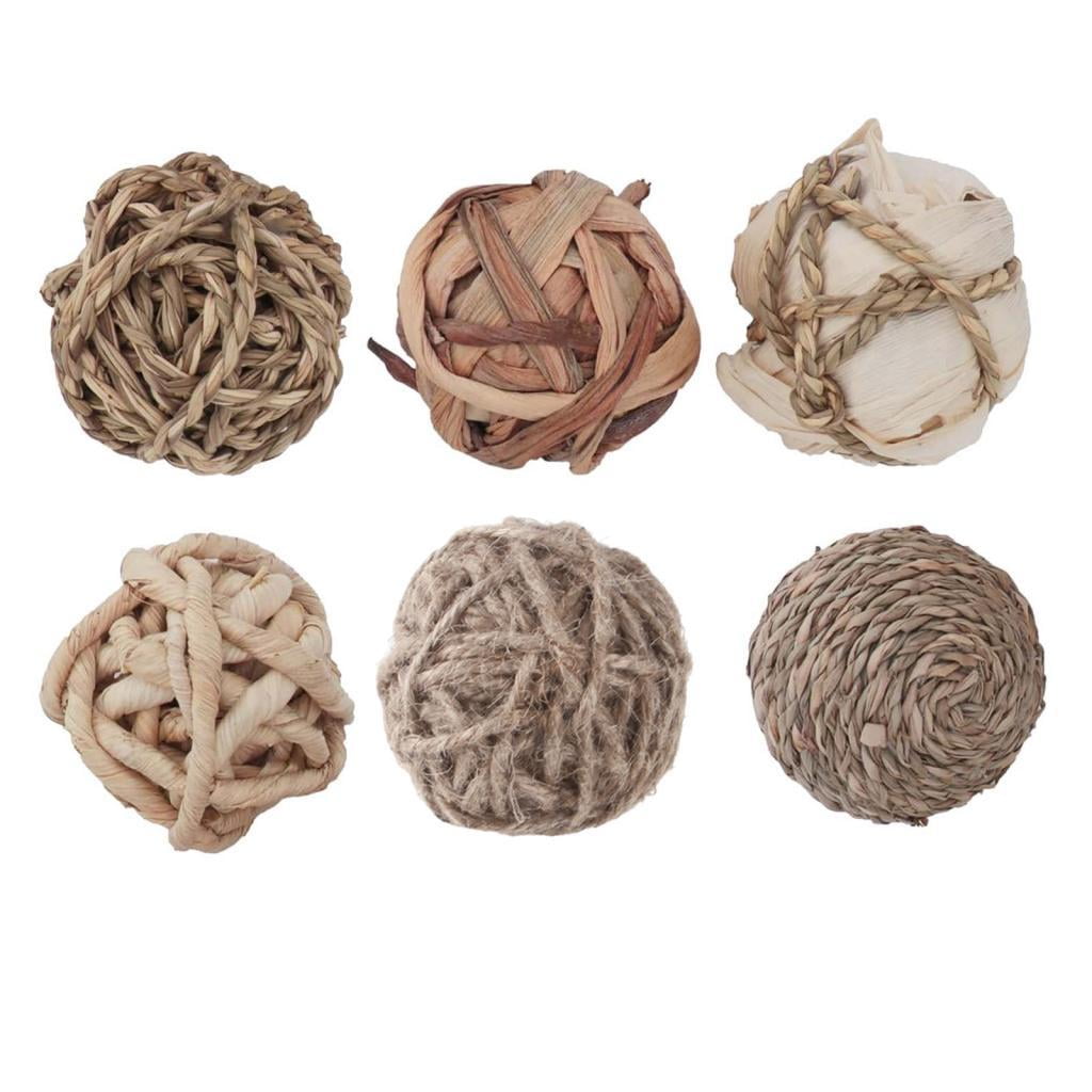 Bothyi - 6 Uds Bolas Decorativas De Ratán Rellenos De Jarrón Para Decoración De Mesa De Hogar Para Fiesta De Boda