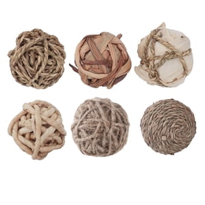 Bothyi - 6 Uds Bolas Decorativas De Ratán Rellenos De Jarrón Para Decoración De Mesa De Hogar Para Fiesta De Boda