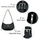 thumbnail image 2 of Bolso De Hombro Retro Crescent Hobo Bolso Y2k De Cuero Vegano, 2 of 3