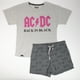 thumbnail image 3 of Pijama Mujer Print Gris Ac/Dc, 3 of 6