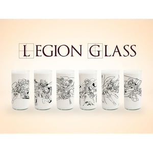 Green Glass - Legión Glass - Juego De 6 Vasos Negro