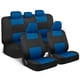 thumbnail image 1 of Juego Completo De Fundas Para Asientos De Coche Polypro Azul Sobre Negro, 1 of 9
