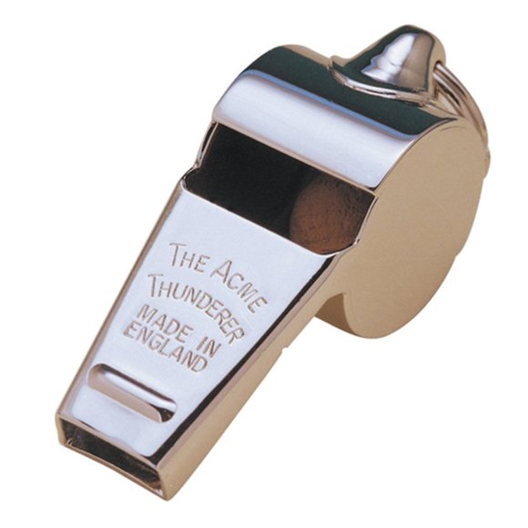Silbato ACME Thunderer 60.5 Pequeño Metálico Plateado Fuerte