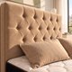thumbnail image 4 of Cama Europea King con Colchón y Respaldo Capitoné en Felpa Beige Arena 180 x 200 cm, 4 of 7