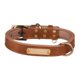 thumbnail image 3 of Collar De Perro Personalizable Con Etiqueta De Nombre Personalizada Para Animales, Gatos De Interior, Cachorros, Marrón, XL, 3 of 5
