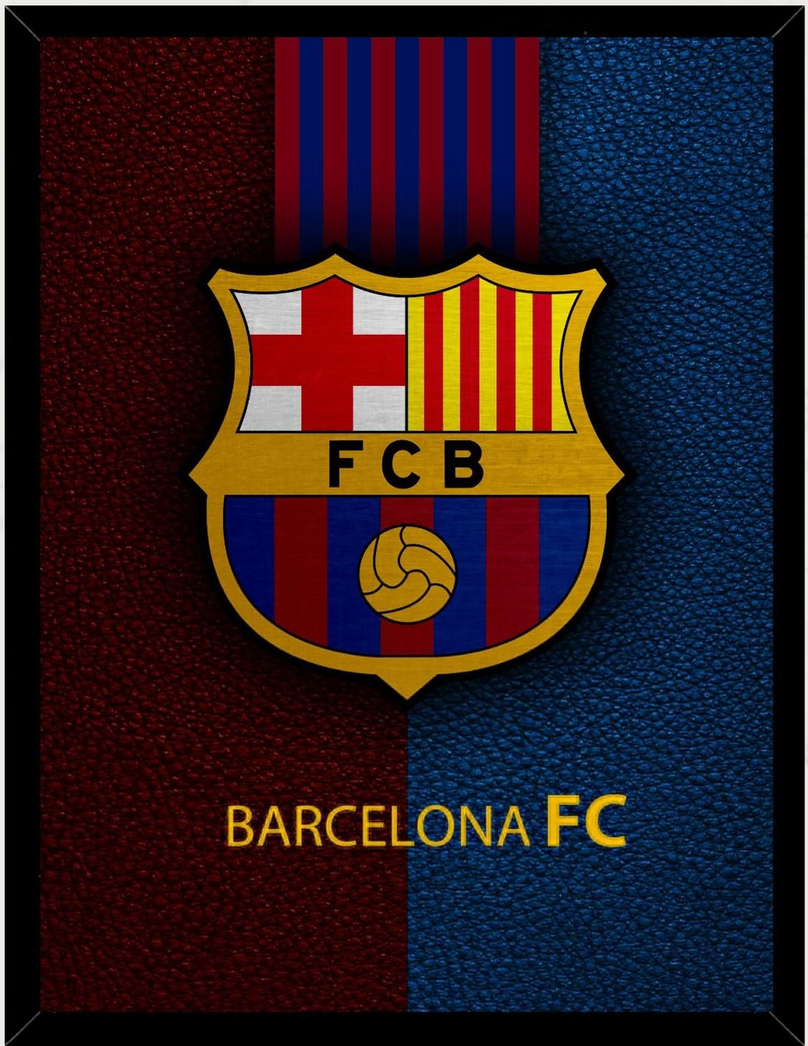 Genérico - Cuadro Decorativo Barcelona Fc Medidas 30X40 Cm