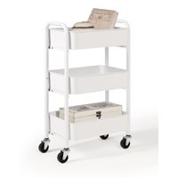 Organizador De Almacenamiento Sunnypoint De 3 Niveles Rolling Metal White