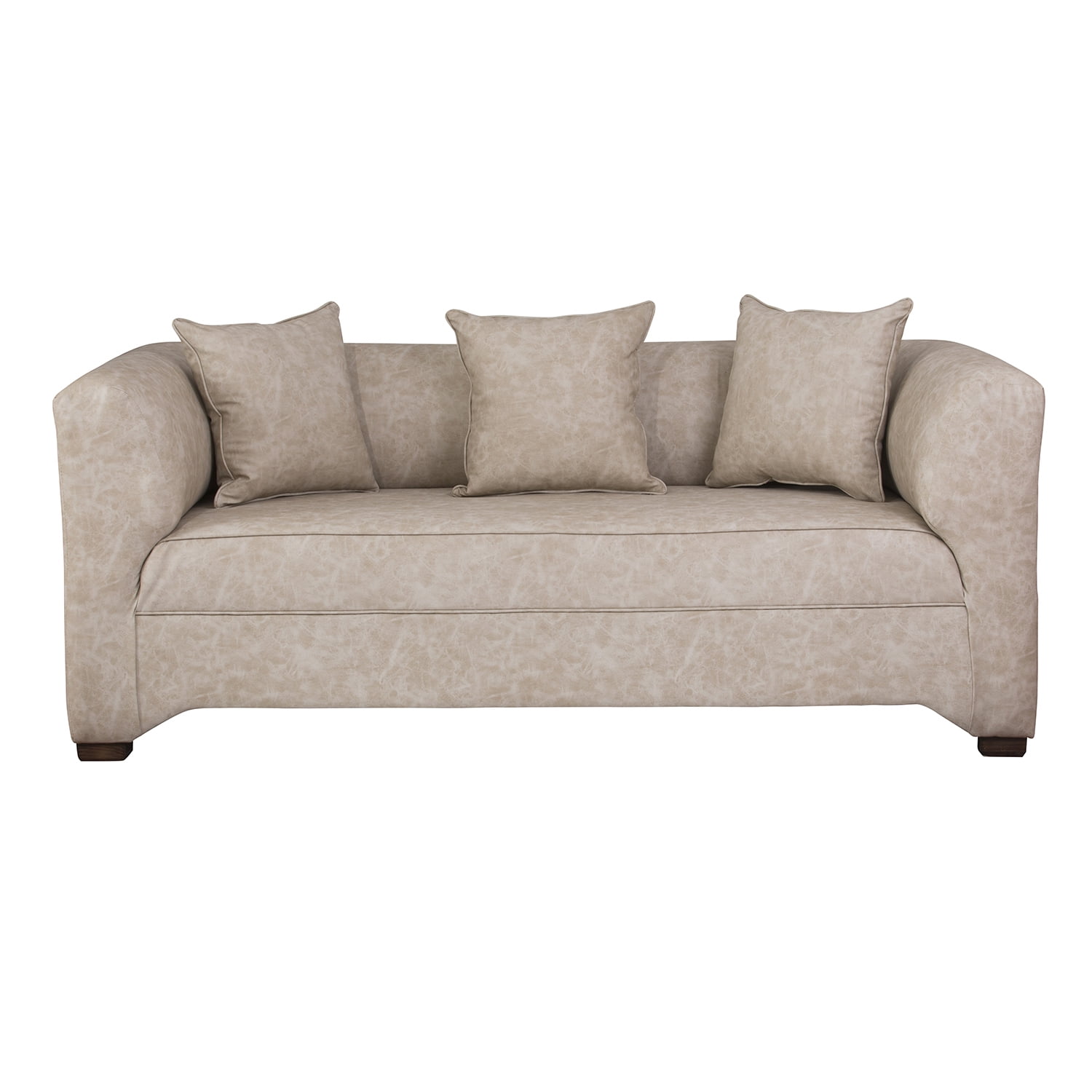 Muebles América - Sofá Metro 3 Cuerpos Cuero Auris Beige