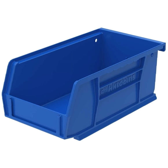 Contenedores de plástico Akro-Mils 30220 Akrobins de 7 cm, color azul, paquete de 24