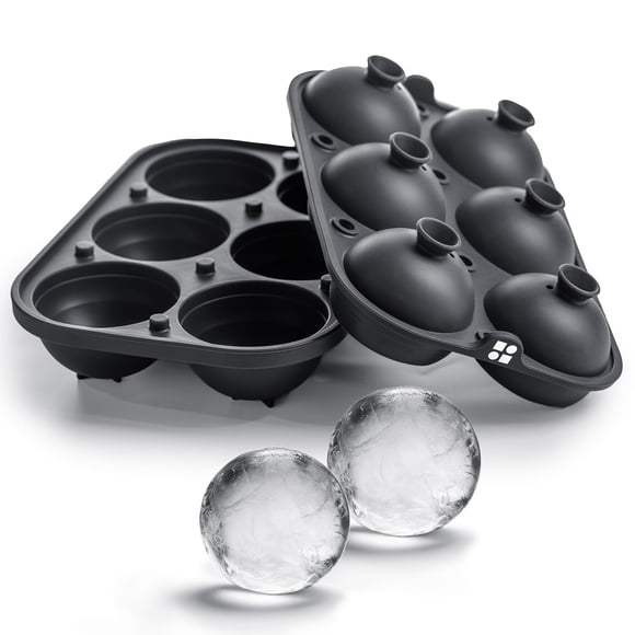 Molde de Silicona Glacio para Cubos de Hielo 6 Esferas Grandes y 6 Cubos Cuadrados