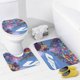 thumbnail image 4 of Disney Up-theme 4-Piece Shower Curtain Set with Rugs, Waterproof Bathroom Decor Set Includes Bath Mat, U-Shaped Rug, Toilet Lid Cover and Curtain with Hooks, 4 of 6