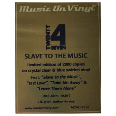 Twenty 4 Seven - Slave To The Music (blue Clear Vinyl) | Vinilo