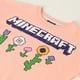 thumbnail image 2 of Poleron Cerrado Niña Flowers Rosado Minecraft, 2 of 5