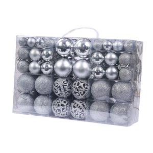 Bothyi - 100 Uds Adornos Para Árboles De Navidad Adornos 3/4/6Cm Para Decoración Del Hogar Argent
