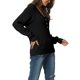 thumbnail image 4 of INSPIRE CHIC Suéter de Mujer de Manga Larga con Cuello en V y Botones, Tejido de Punto Acanalado, Casual, Talla S, Negro, 4 of 6