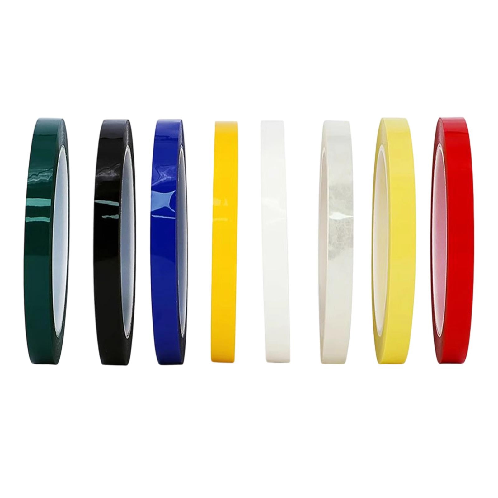 Ioensy - 8 Cintas Adhesivas Para Pizarra Blanca De 3 Mm De Ancho, Resistentes Y Coloridas. Accesorios Para Pizarra Blanca.