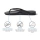 thumbnail image 4 of Flip Flops ARCHIES Arch Support para hombre y mujer, color negro, 4 of 9